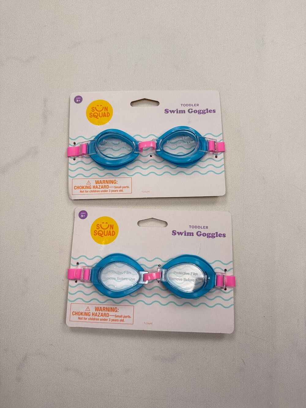 Sun Squad Swim Goggles Swim Goggles Blue 2010s Showstopper - Toddler 2 Pack